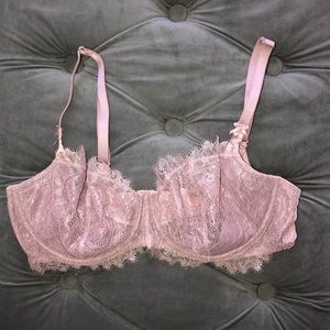 Blush pink Victoria secret lace bra